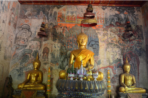 Mural at Wat Pa Huak