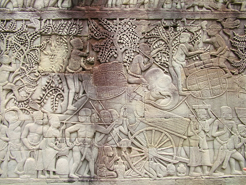 Wall Carvings: Army of Jayavarman VII