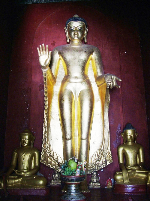 Standing Buddha Image at Shwezigon